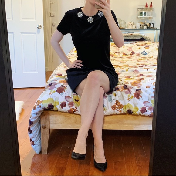 Michael Kors Velvet Snowflake Dress - Picture 2 of 8